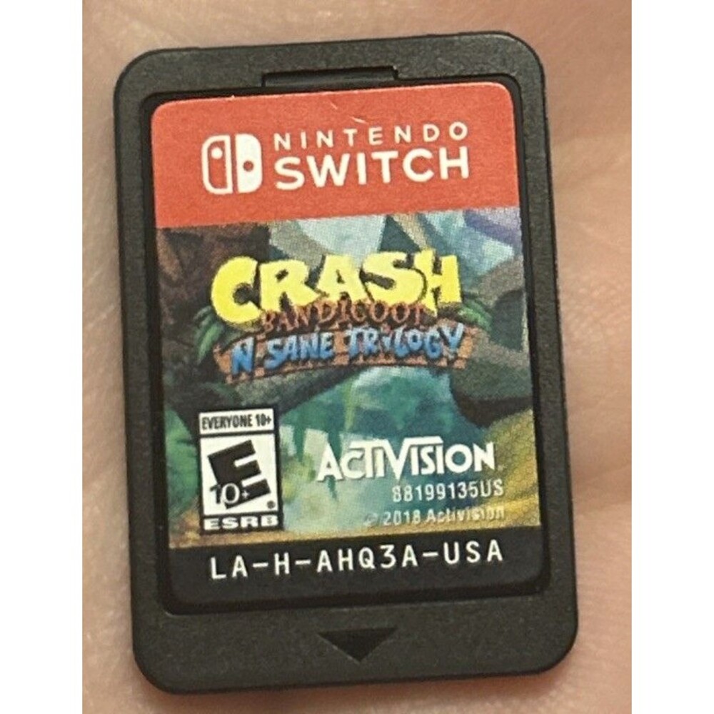 Crash Bandicoot NSane Trilogy Nintendo Switch Game Cartridge Only Tested OEM